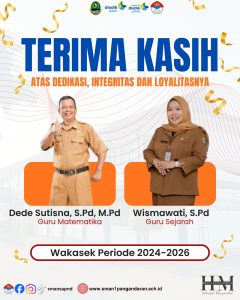 Terimakasih Atas Dedikasi Dan Perjuangan Wakasek Periode 2024-2026